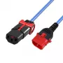MICROCONNECT Netzkabel C13 IEC Lock+ - C14 1,5m Schwarz