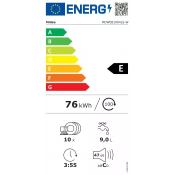 Midea MDWEB1004LS-W Staubsaugerroboter mit LDS-Lasernavigation, 4000 Pa Saugkraft, Sonic-Mopp, 5200 mAh Akku, App- und Sprachsteuerung, Weiß