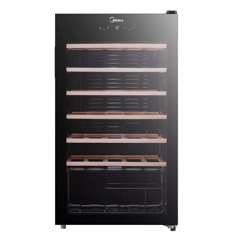 Midea Weinkühler MDRW150FGG22W Freistehend 34 Flaschen Schwarz