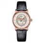 MIDO Baroncelli III Lady Automatikuhr 33mm Rose Gold PVD Weißes Perlmutt-Zifferblatt Diamant-Marker Weißes Lederarmband