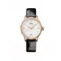 MIDO Damen-Automatikuhr M043207360180 34mm Roségold PVD Edelstahl Weißes Perlmutt-Zifferblatt Schwarzes Lederarmband Limited Edition