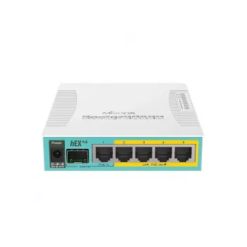 MikroTik hEX PoE Gigabit Ethernet Router Weiß