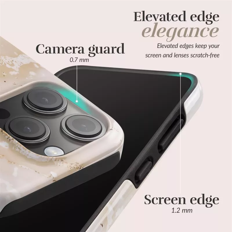 MIO Gold Marble Magsafe Kompatible Hülle für iPhone 16 Pro Max
