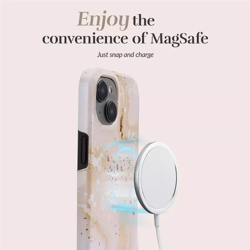 MIO Gold Marble Magsafe Kompatibel für iPhone 16