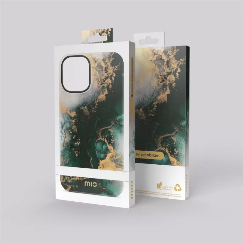 MIO Green Marble Magsafe-kompatible Hülle für iPhone 16 Plus
