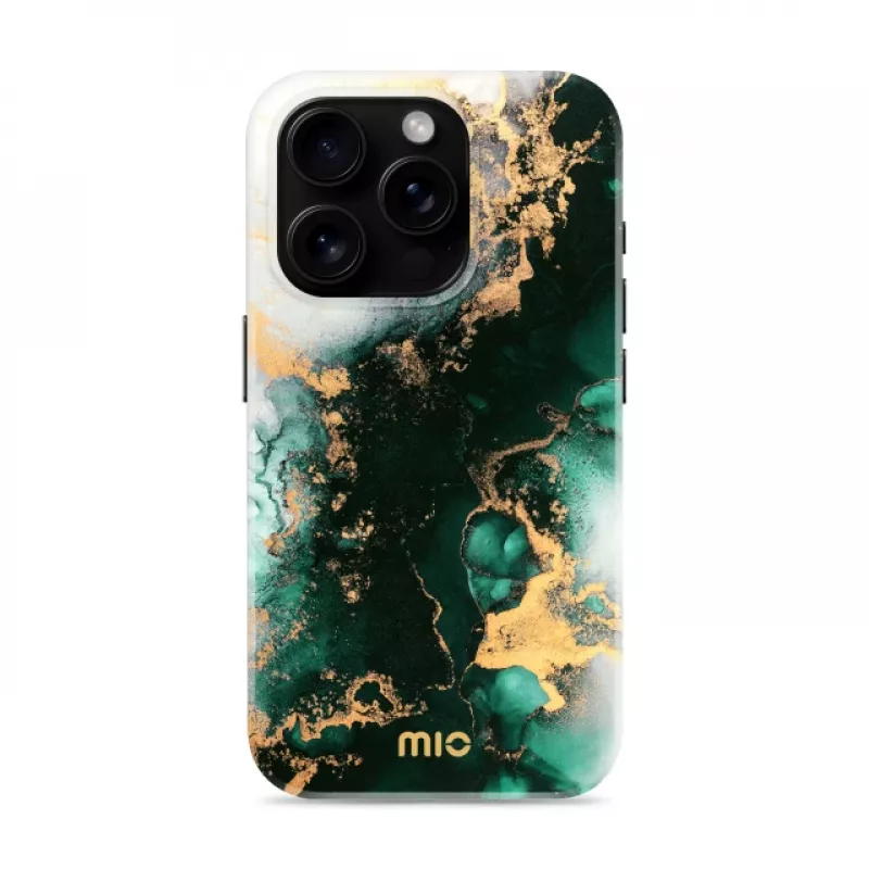 MIO Green Marble Magsafe Compatible Case für iPhone 16 Pro