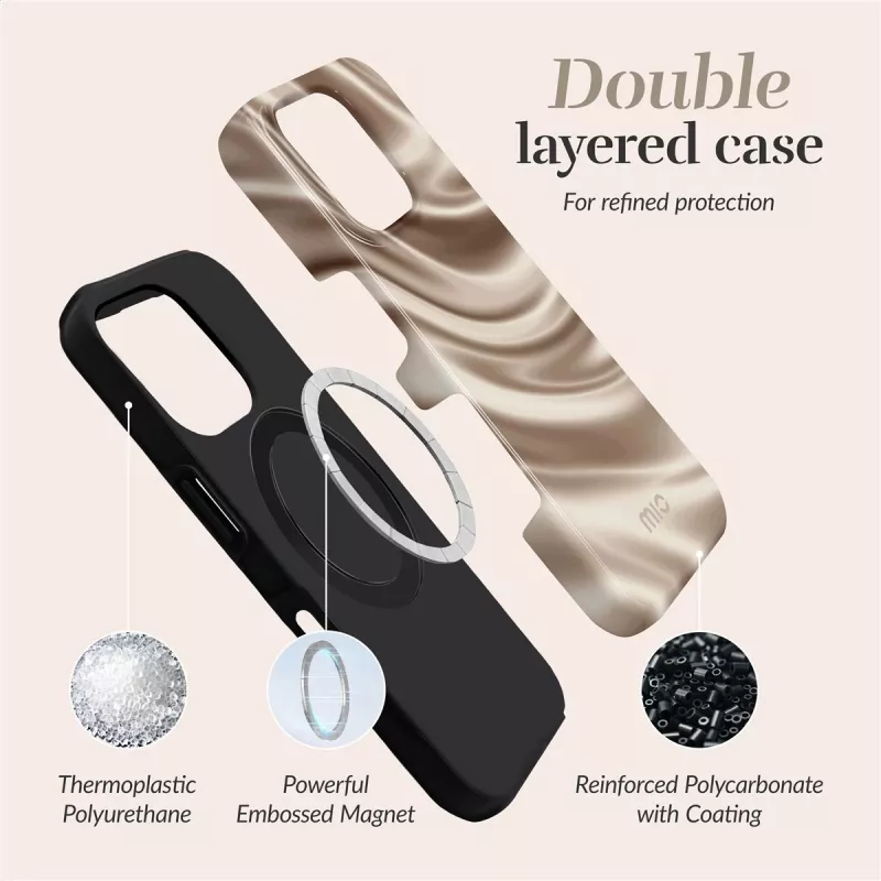 MIO Silky Dreams Magsafe Case Kompatibel für iPhone 15 Pro