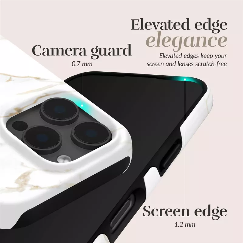 MIO White Marble Magsafe Kompatibel für iPhone 17 Pro Max