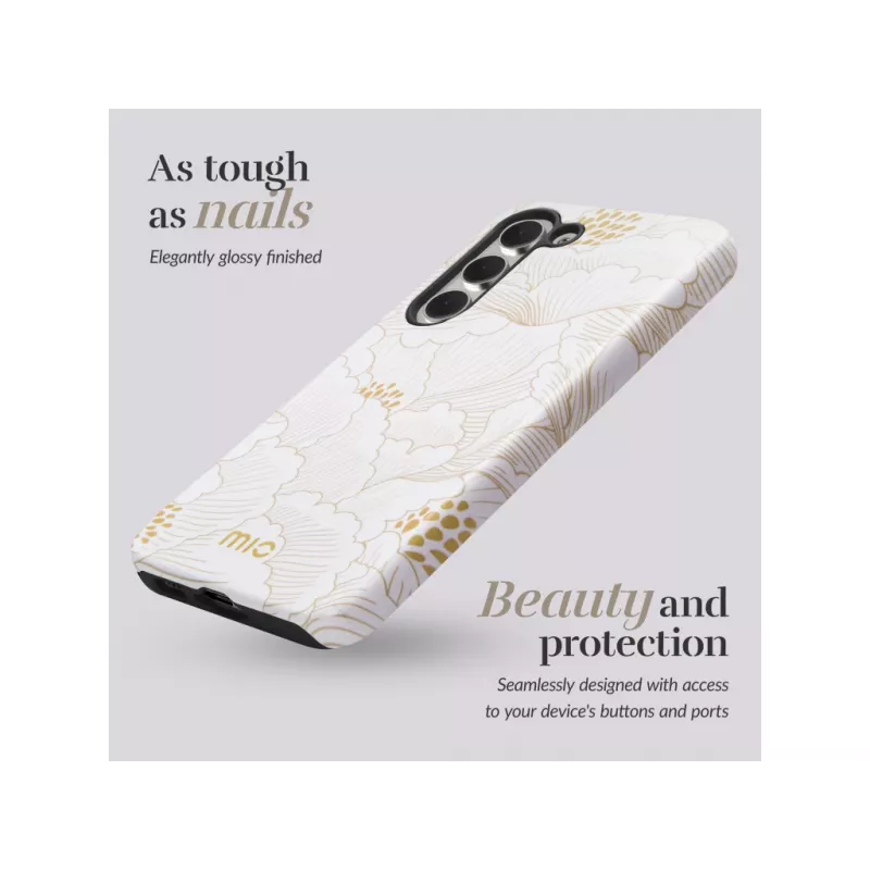 MIO White Roses Magsafe Kompatible Hülle für Samsung S24 5G
