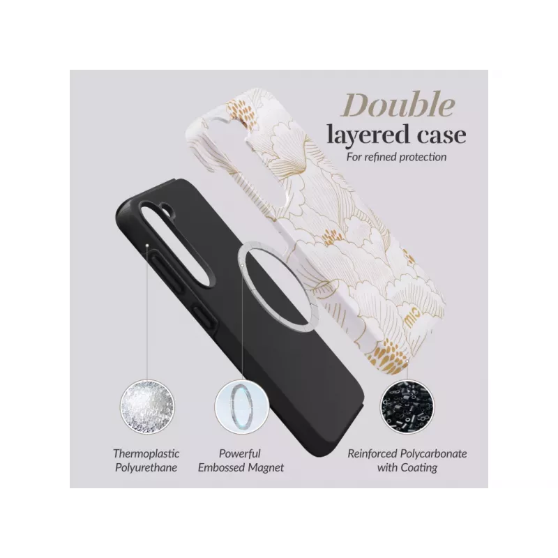 MIO White Roses Magsafe Kompatibel für Samsung S25 5G