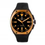 Montres de Luxe Herren-Automatikuhr 09SA-BK-1002 48mm schwarzes Zifferblatt Lederarmband