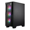 MSI MAG FORGE 130A Airflow ATX Mid-Tower Gaming-Gehäuse - Schwarz, Temperglas, 4x ARGB-Lüfter