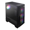 MSI MAG FORGE 130A Airflow ATX Mid-Tower Gaming-Gehäuse - Schwarz, Temperglas, 4x ARGB-Lüfter