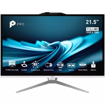 MSI Pro AP222T 14MA-606XEU All-in-One-PC, Intel Core i3-14100, 21,5 Zoll Full HD, 8GB DDR4, 512GB SSD, ohne OS