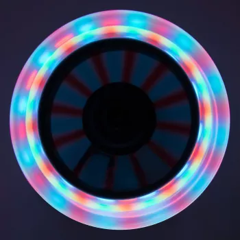 MUUWMI Aluminium-Scooter Neon, 125 mm, mit Leuchträdern