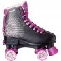 MUUWMI Disco Kinder-Rollschuhe, verstellbare Größe 35-38 EU, Lila