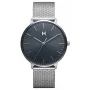MVMT Herren-Automatikuhr 28000089-D 42mm Edelstahlgehäuse schwarzes Lederarmband