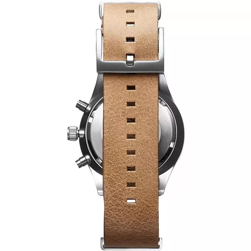 MVMT Damenuhr D-MV01-WT (42mm) – Weißes Zifferblatt, Weißes Lederarmband