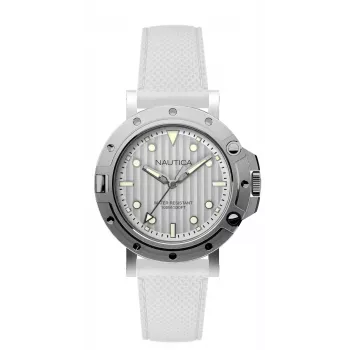 Nautica NAD12548G Unisex-Uhr 40mm blaues Zifferblatt Silikonarmband