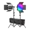 NEEWER 2×660 PRO II RGB LED Video Light Kit mit 2×200cm Lichtstativ