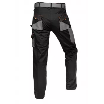 NEO TOOLS 81-238-XS Unisex Schutz-Arbeitshose mit verstärkten Knien, Grau/Schwarz, Größe XS