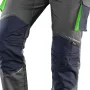 NEO Tools 81-247-XL professionelle Arbeitshose mit Kniepolstertaschen, Grau/Schwarz, Größe XL