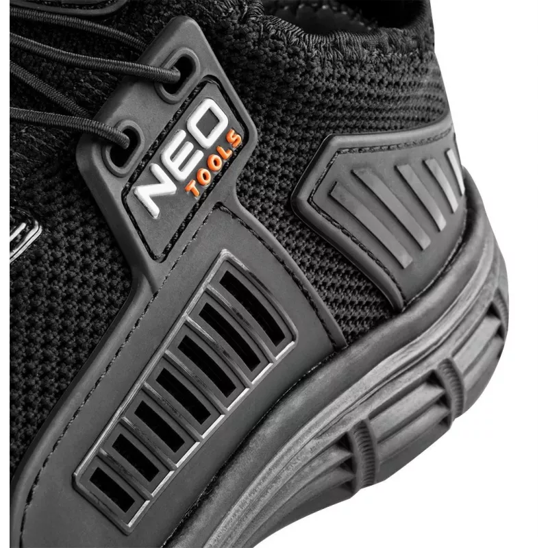 NEO Tools 82-158-43 S3 SRC Sicherheitsschuhe mit Stahlkappe, Größe 43, Schwarz/Grau