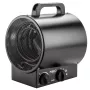 NEO Tools 90-066 2000W PTC-Keramik-Heizlüfter mit einstellbarem Thermostat, Überhitzungsschutz, Kippschutzschalter, 2 Heizstufen, Nur-Lüfter-Modus, freistehend, Schwarz/Grau