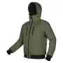 NEO TOOLS Isolierte Jacke mit Kapuze OUTDOOR, Grün, Größe M