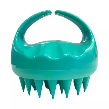 Neofolics Scalp Massaging Shampoo Brush - Weiche Silikonborsten, ergonomisches Handdesign, Schwarz
