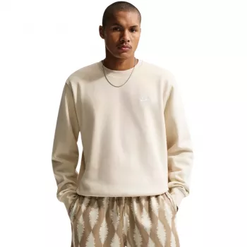 Nike Herren Club Fleece Sweatshirt mit Rundhalsausschnitt Light Bone M