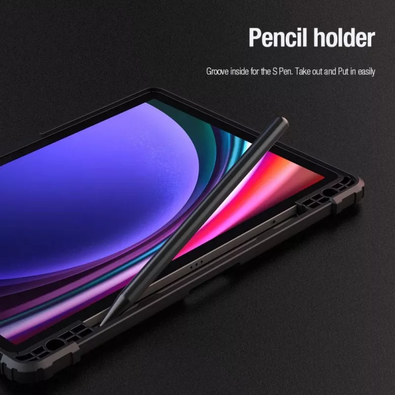 Nillkin Bumper Leather Case Pro Hülle für Samsung Galaxy Tab S9 – Schwarz