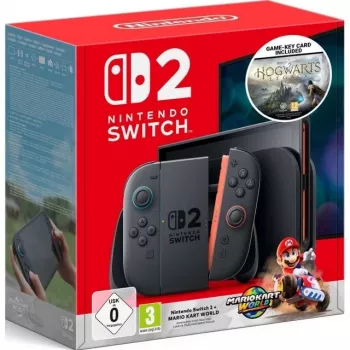 Nintendo Switch 2 Konsolen-Bundle mit Mario Kart World und Hogwarts Legacy