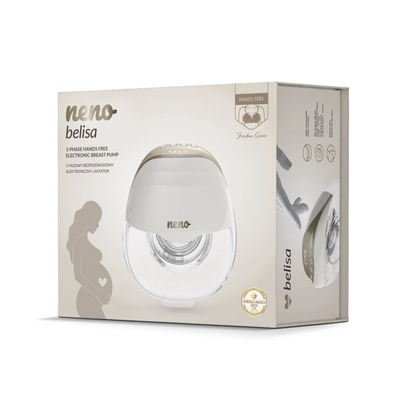 Neno Belisa Twin 3-Phasen kabellose freihändige elektrische Milchpumpe mit Etui