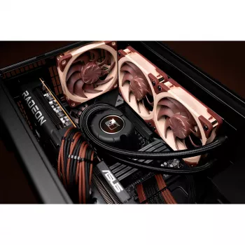 Noctua NL-LC1-24 Low-Profile CPU Air Cooler für AMD AM4 (Ryzen) - Schwarz/Braun