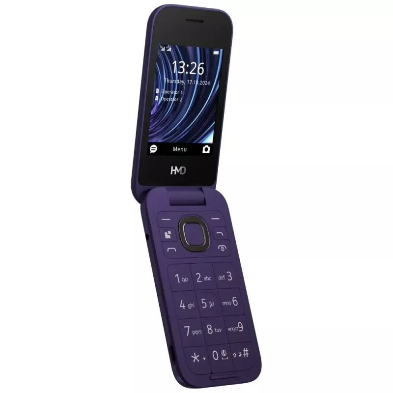 Nokia 2660 Flip TA-1711 DS Purple 4G-Mobiltelefon