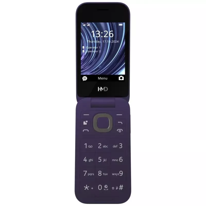 Nokia 2660 Flip TA-1711 DS Purple 4G-Mobiltelefon