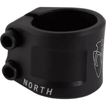 North Axe Doppelklemmung - 6061-T6 Aluminium, kompatibel mit 31,8 mm/34,9 mm, eloxierte Oberfläche