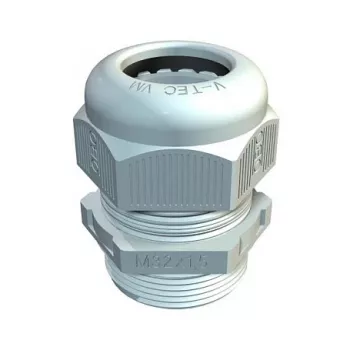 OBO V-TEC VM25 LGR Metrische Kabelverschraubung M25 Polyamid Hellgrau RAL 7035
