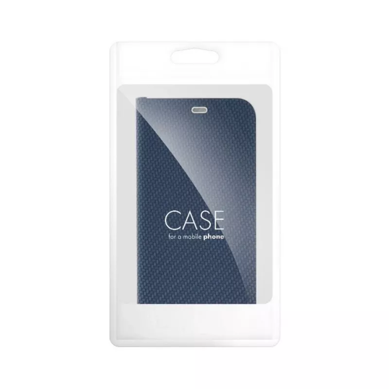 OEM Flip Case für Samsung A54 5G Luna Book Carbon Blue
