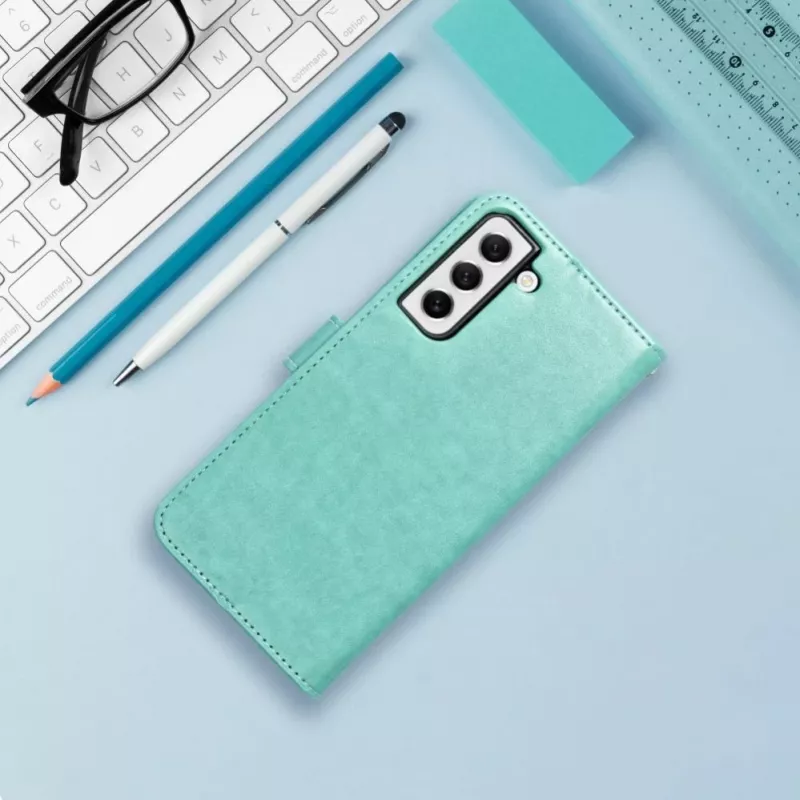 OEM Flip Case für Samsung Galaxy S25 Mezzo Book Dreamcatcher Grün