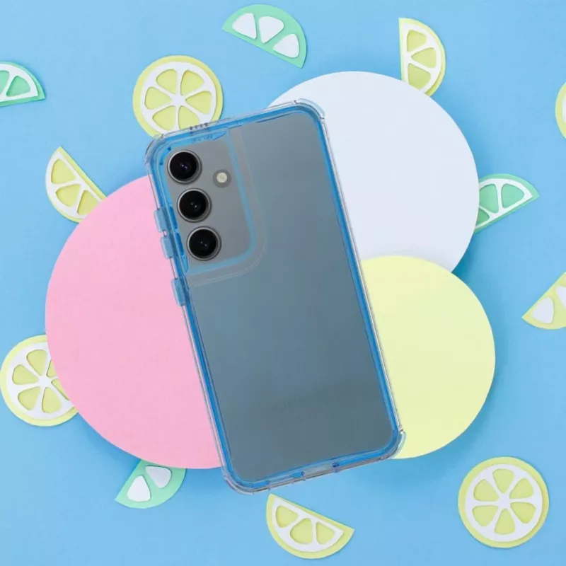 OEM MATRIX CLEAR Case für Samsung Galaxy A35 5G - Transparent Blau