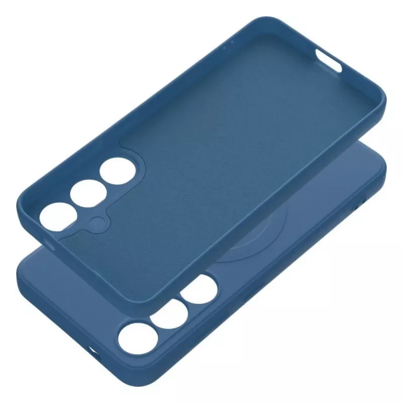 OEM Silikon MagSafe Hülle für Samsung Galaxy S24 mit Kameraschutz - Blau