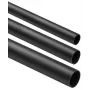 OLLO starres glattes Elektroinstallationsrohr Schwarz CRL-20 2m (25er-Pack)