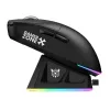 ONIKUMA DM07 RGB Gaming-Maus, kabelgebunden/kabellos 2,4G, PAW3311, 24000 DPI, 1000 Hz, 500 mAh, Schwarz