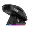 ONIKUMA DM07 RGB Gaming-Maus, kabelgebunden/kabellos 2,4G, PAW3311, 24000 DPI, 1000 Hz, 500 mAh, Schwarz