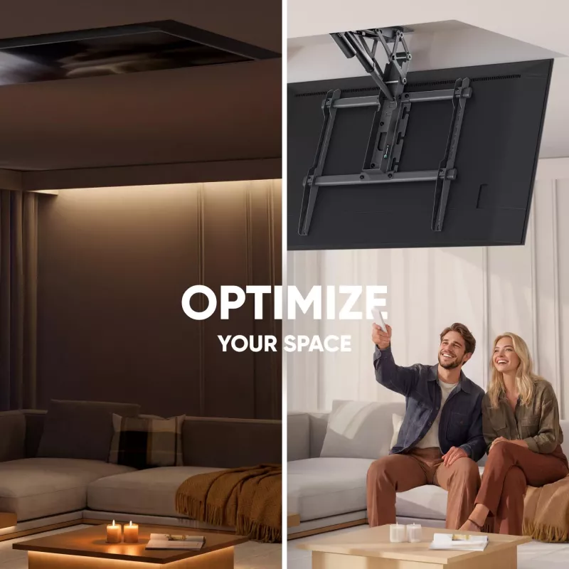 ONKRON N3LE-B Deckenhalterung für 50-75 Zoll TVs, schwarz
