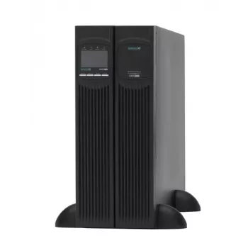 ONLINE USV XANTO 6000 USV - 6000 VA / 5400 W - Online Double Conversion - Rack/Tower 3U - 2x C19, 4x C13, Klemmleiste - USB, RS-232, Intelligent Slot