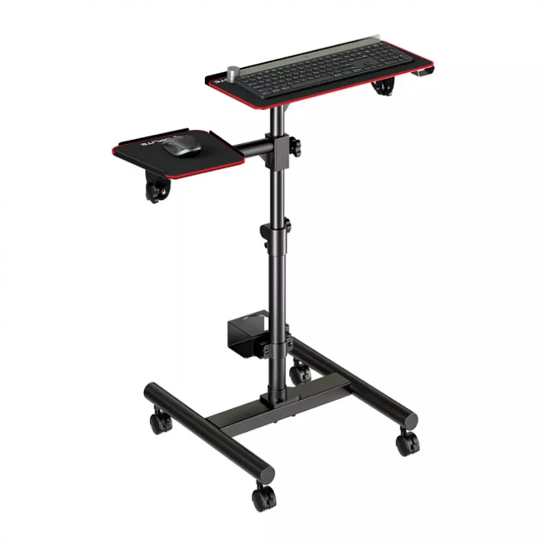 OPLITE Universalständer mit Rollen für Tastatur und Maus – Mobiler Workstation-Trolley