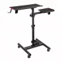 OPLITE Universalständer mit Rollen für Tastatur und Maus – Mobiler Workstation-Trolley